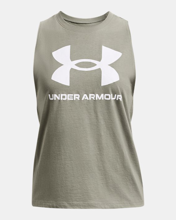 Women's UA Rival Tank in Green image number 4